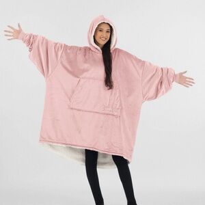 Pink Oversized Hoodie Blanket
